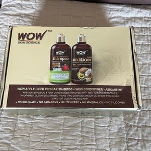 WOW Skin Science Apple Cider Vinegar shampoo and conditioner